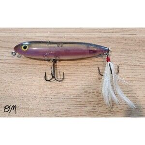 Heddon Swayback Zara Spook Vintage Topwater Lure - Translucent Purple/Smoke